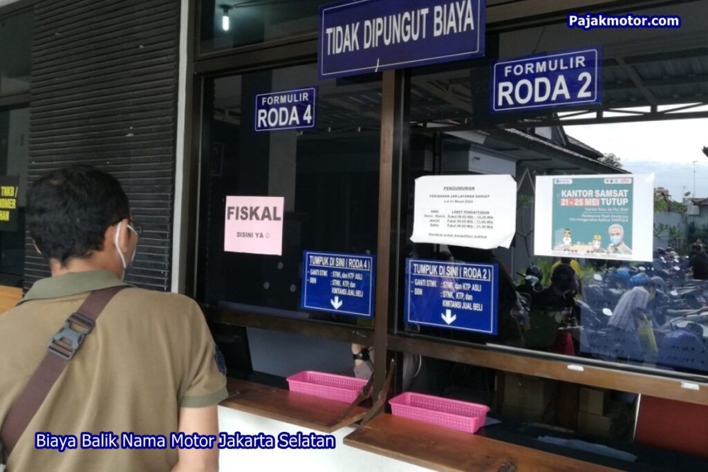 Biaya Balik Nama Motor Jakarta Selatan